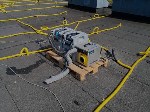 Просушка и ремонт скатной кровли